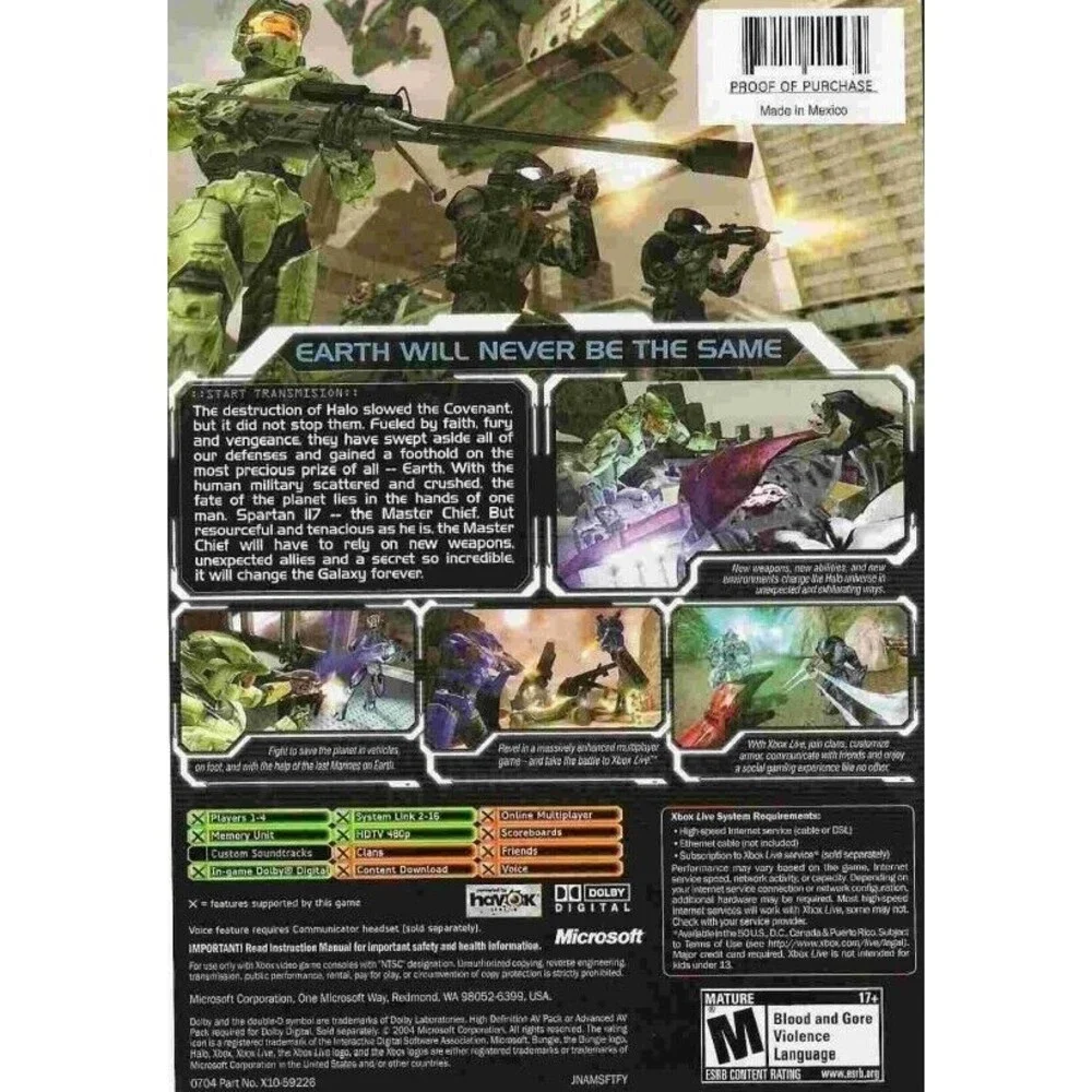 Halo 2 (Microsoft Xbox, 2004) - VideoGames
